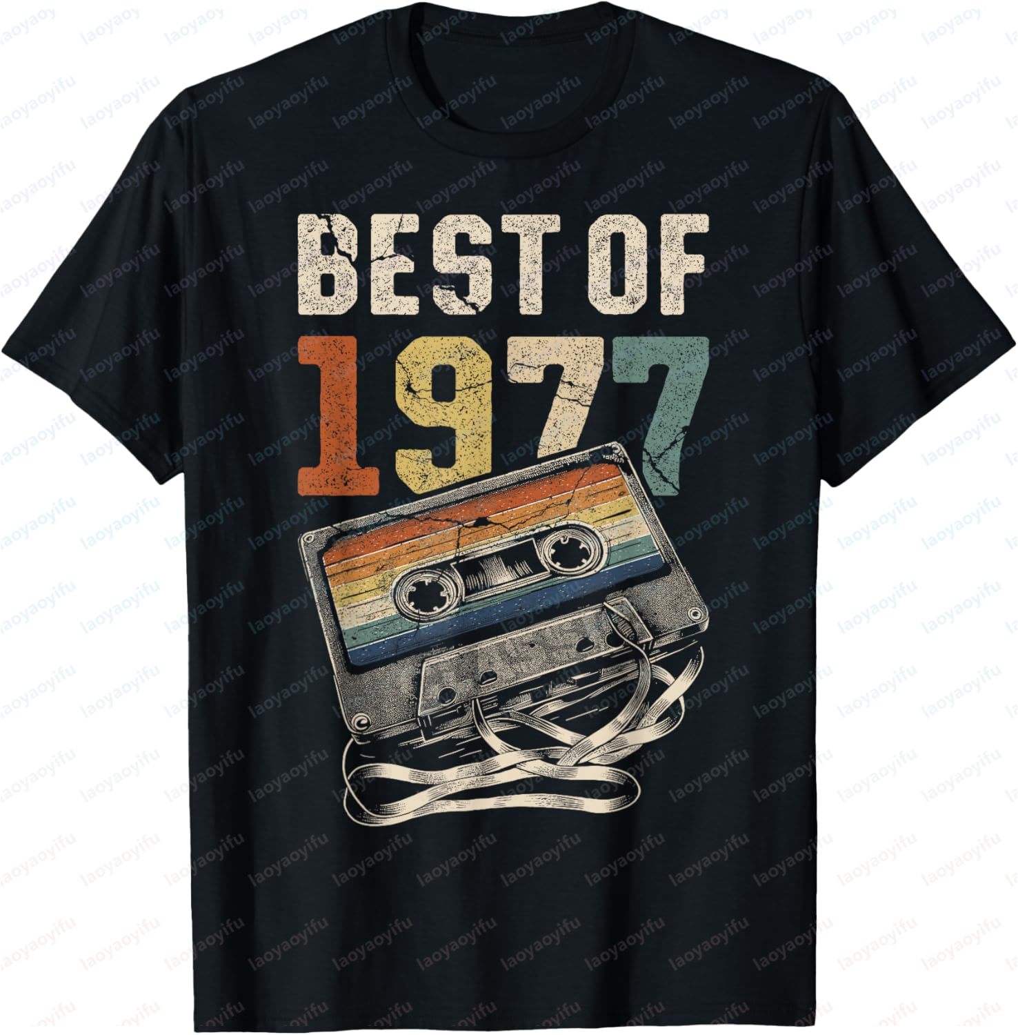 Audio Music Best - Футболка Best of 1977 в ретро-стиле