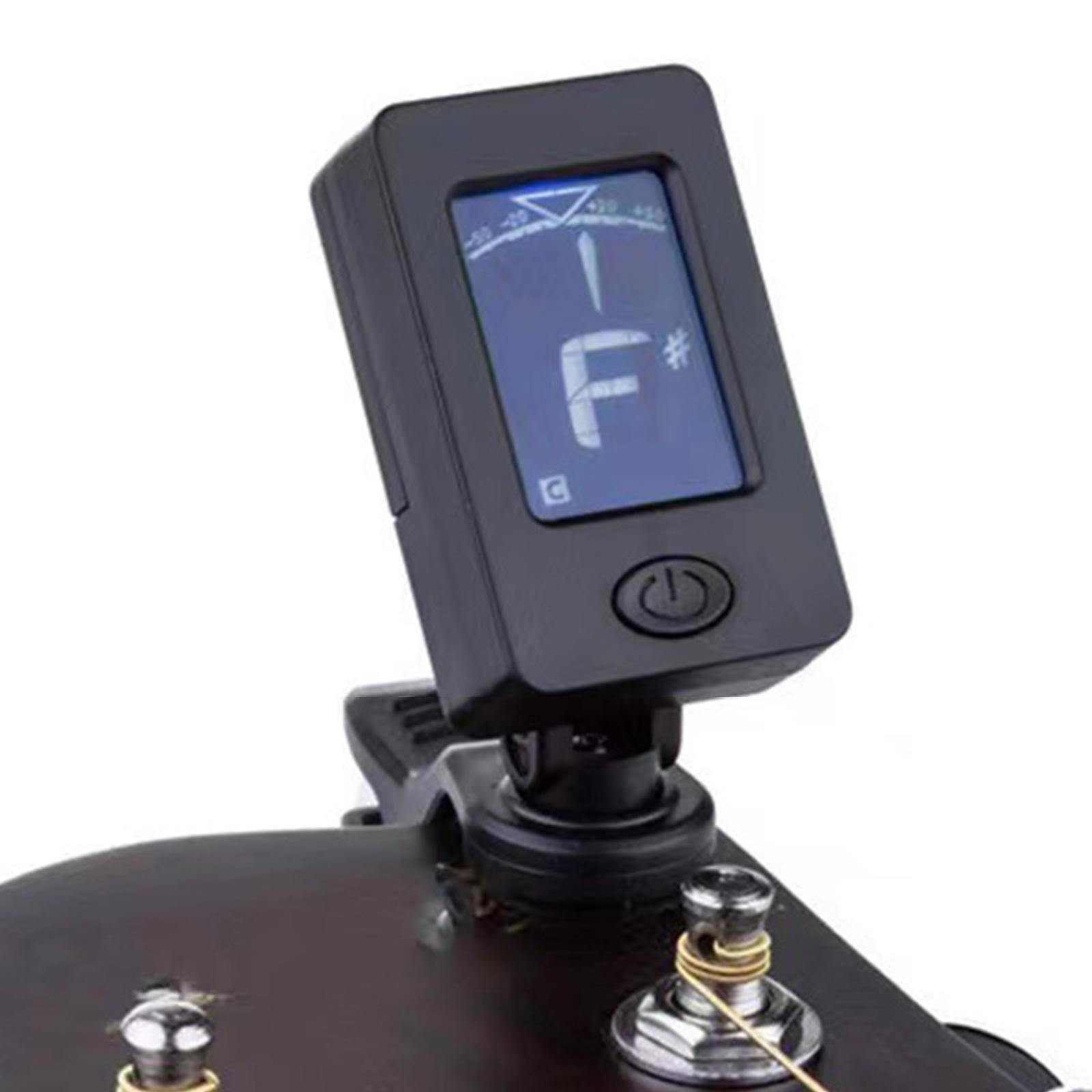 Guitar Tuner Clip - Профессиональный 360 ° Цифровой тюнер для