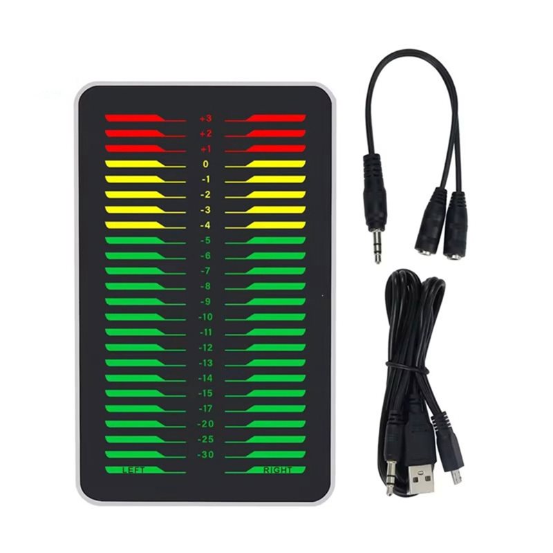 Audio Music Visualizer - Двухканальный LED-дисплей уровня звука B50B-AK_DB24D_PRO, музыкальный