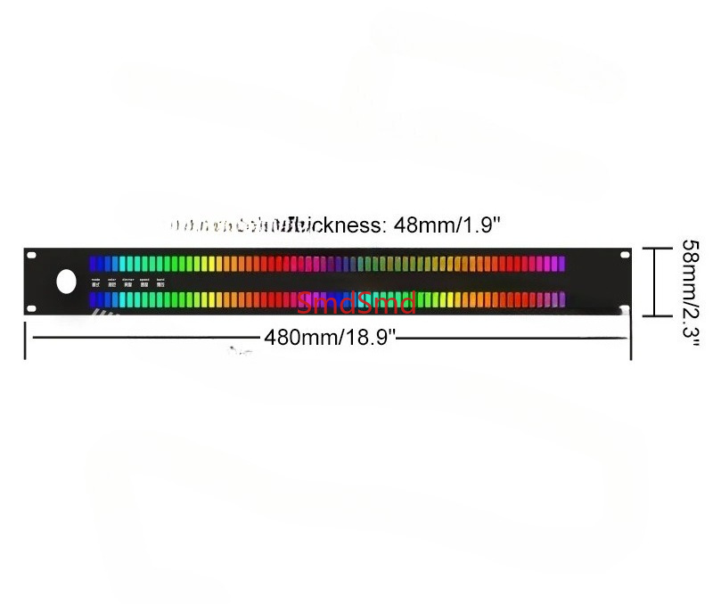 Audio Music Visualizer - Светодиодный музыкальный спектральный дисплей на 128