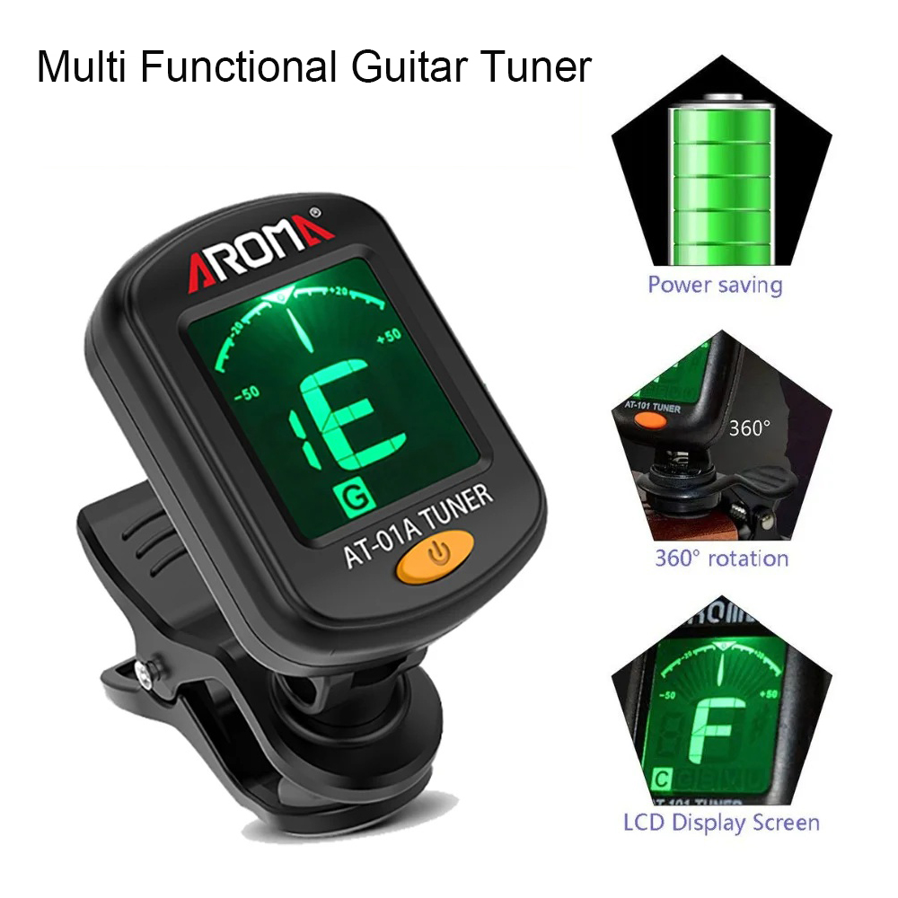 Гитарный тюнер, складной враща – обзор и цена Guitar Tuner Clip