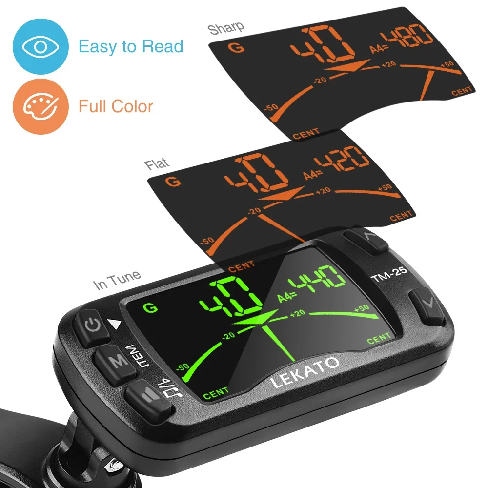 Компактный тюнер 3-в-1 для пут – обзор и цена Guitar Tuner Clip