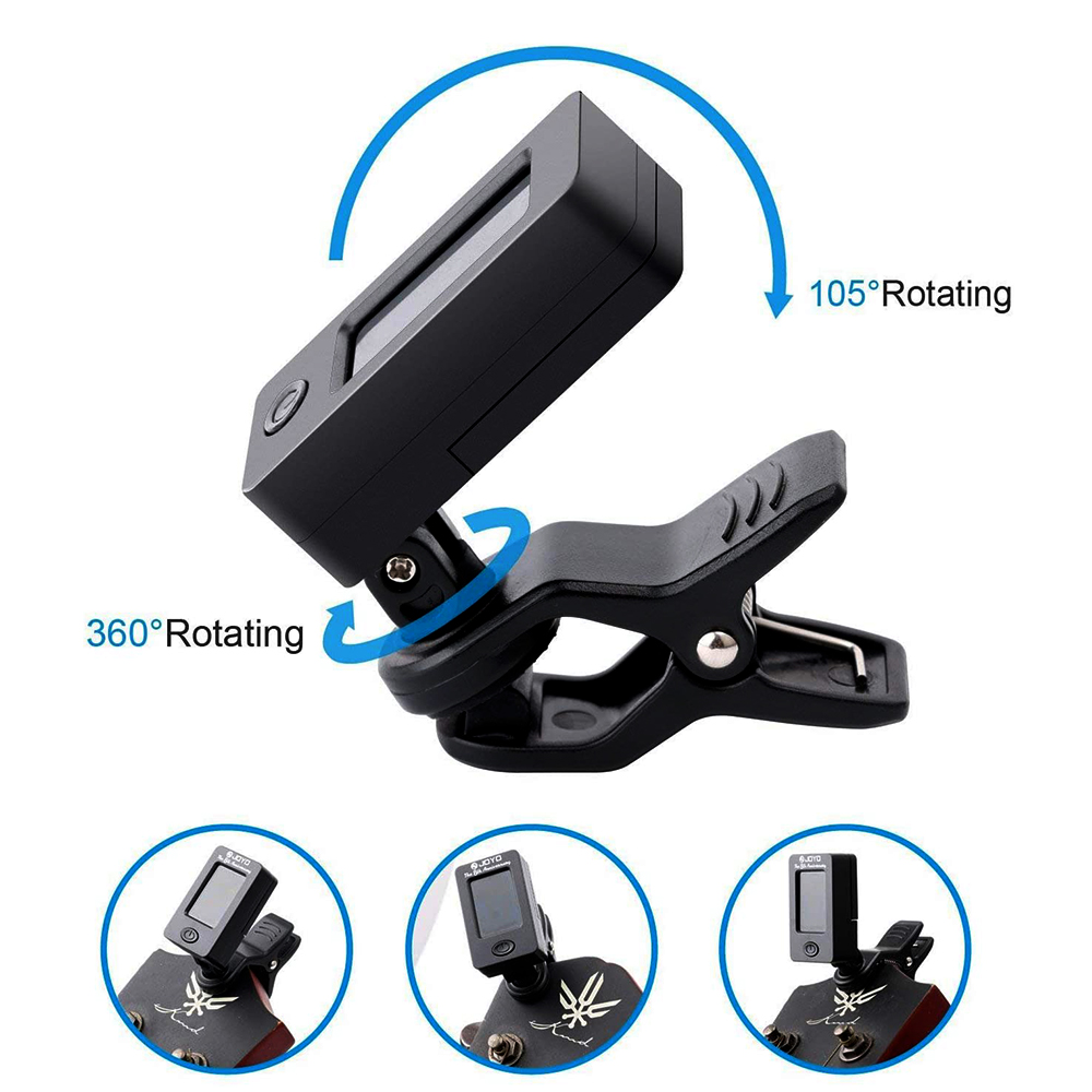Гитарный тюнер JOYO JT-01, вра – обзор и цена Guitar Tuner Clip
