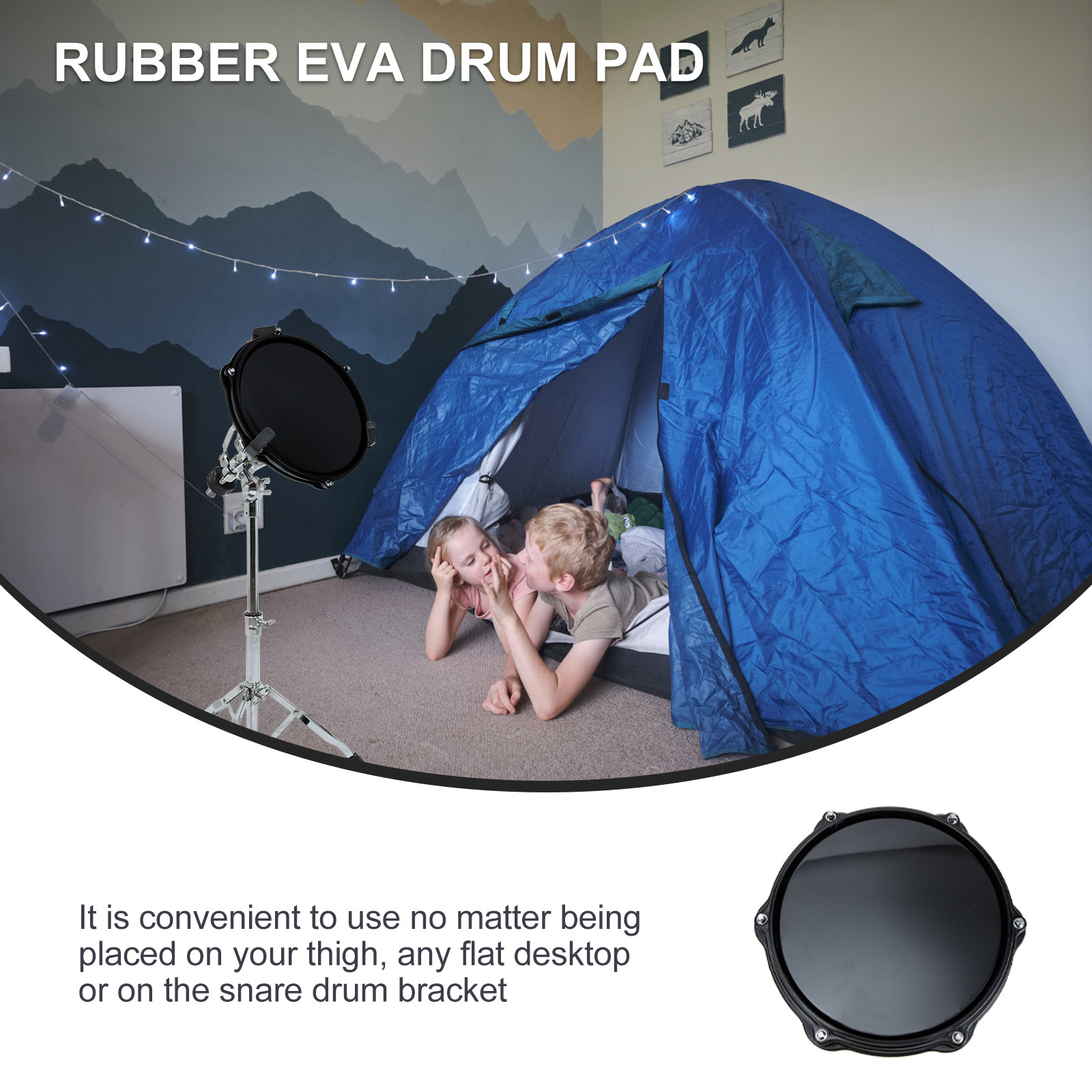 Тренажерный коврик для барабан – обзор и цена Drum Practice Pad