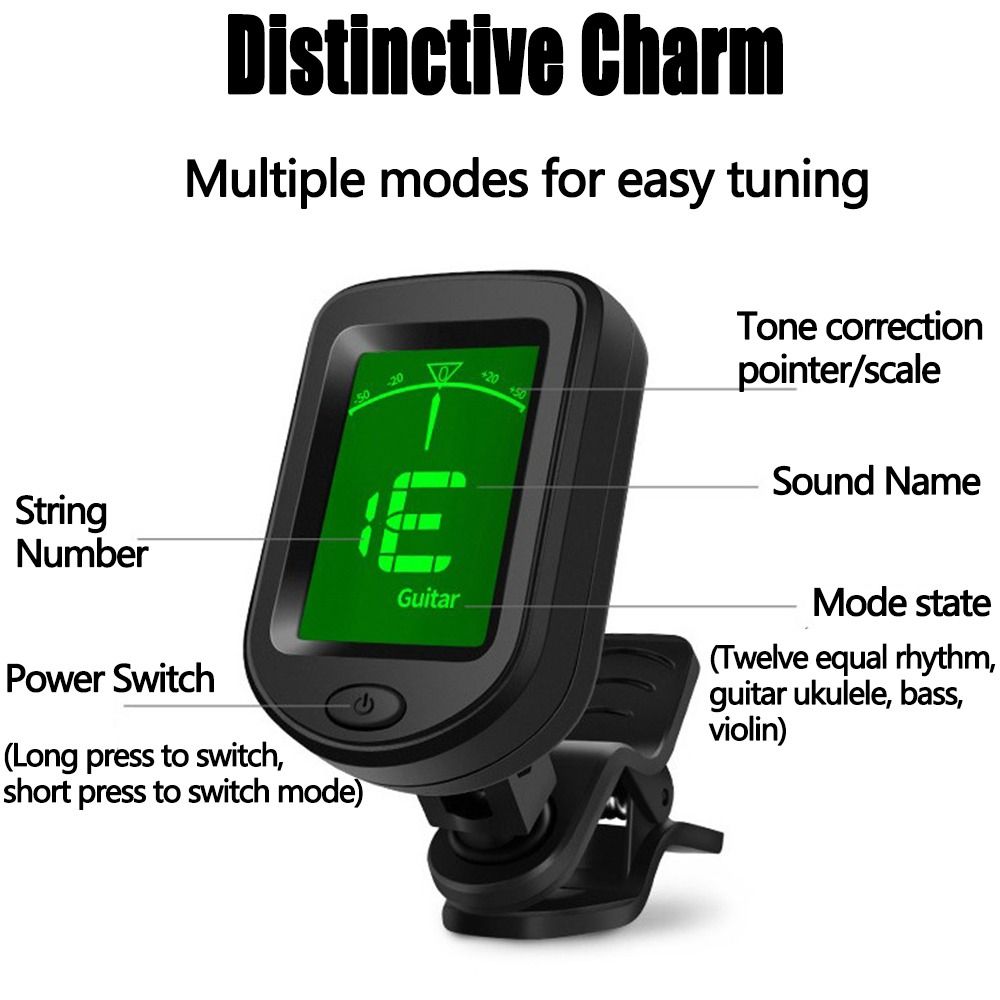 Портативный тюнер для гитары с – обзор и цена Guitar Tuner Clip